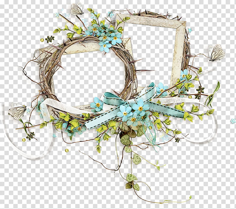 Watercolor Christmas Wreath, Frames, Flower, Painting, Floral Design, Watercolor Painting, Garland, Scrapbooking transparent background PNG clipart