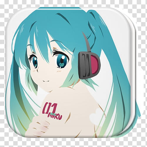 Carpetas Miku Hatsune, Miku Hatsune, Hiyuki Chan () icon transparent background PNG clipart