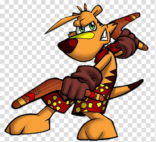 TY the Tasmanian Tiger Ty Stance transparent background PNG clipart