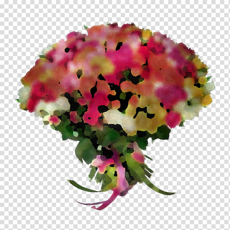 Artificial flower, Pink, Cut Flowers, Bouquet, Plant, Petal, Hydrangea, Magenta transparent background PNG clipart