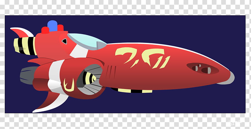 The Red One, red and gray rocket illustration transparent background PNG clipart