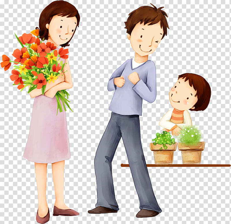 Parents Day Flower, Parents Day Cartoon, Family, Family s, Drawing, Happiness, Child, Male transparent background PNG clipart