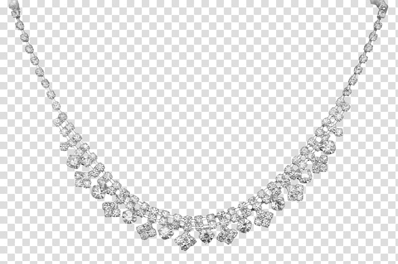 Crystal Gem Necklace Loose updated, silver-colored necklace transparent background PNG clipart