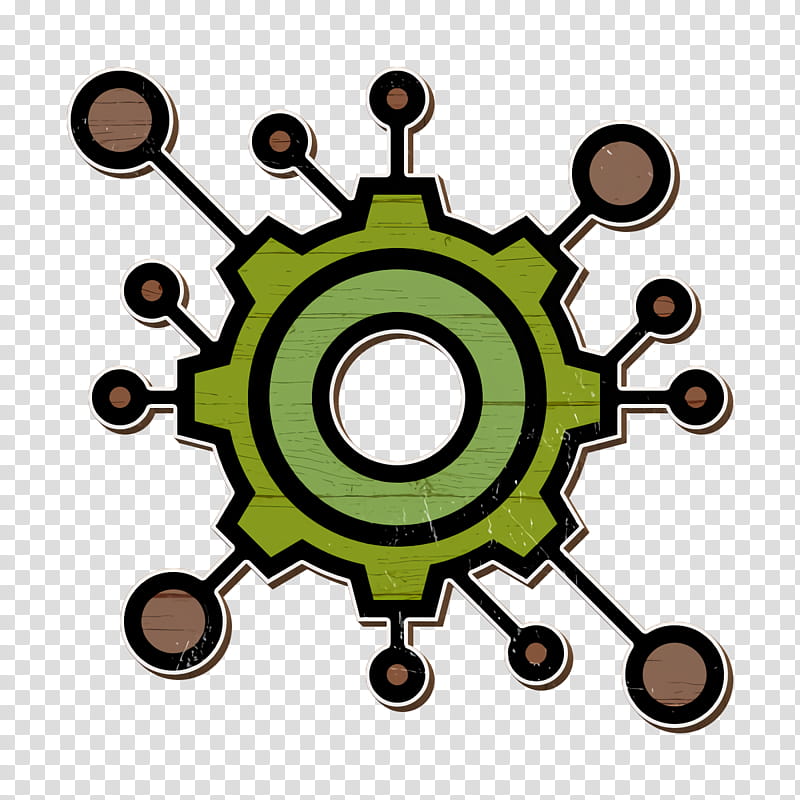 Engineering icon STEM icon Gear icon, Green, Circle, Logo transparent background PNG clipart