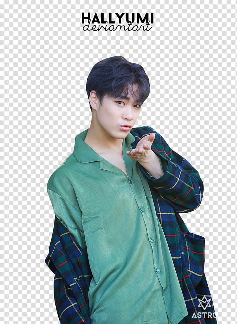 Moonbin, man about to flying kiss transparent background PNG clipart