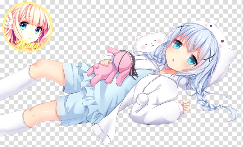 Sky Blue Anime Loli transparent background PNG clipart