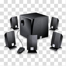 Devices and Printers Icon Collection , Speakers Creative Inspire . , black . multimedia speakers transparent background PNG clipart