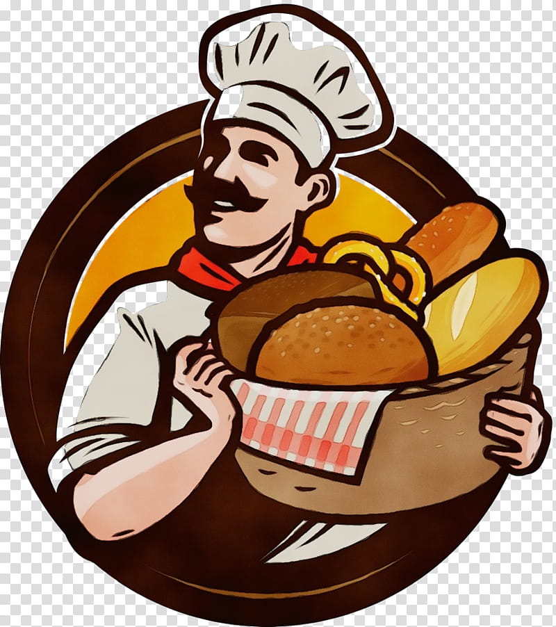 cartoon junk food food dish baker, Watercolor, Paint, Wet Ink, Cartoon transparent background PNG clipart