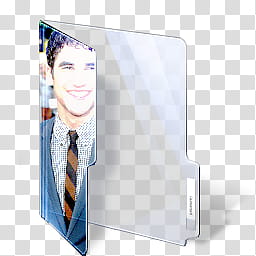 Glee folder, man wearing dress shirt folder icon transparent background PNG clipart