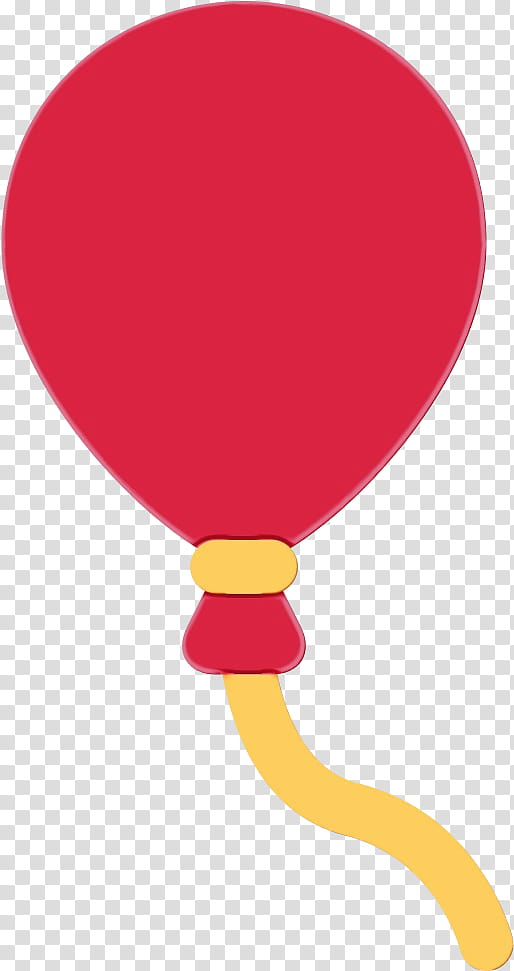 Hot Air Balloon, Line, Red transparent background PNG clipart