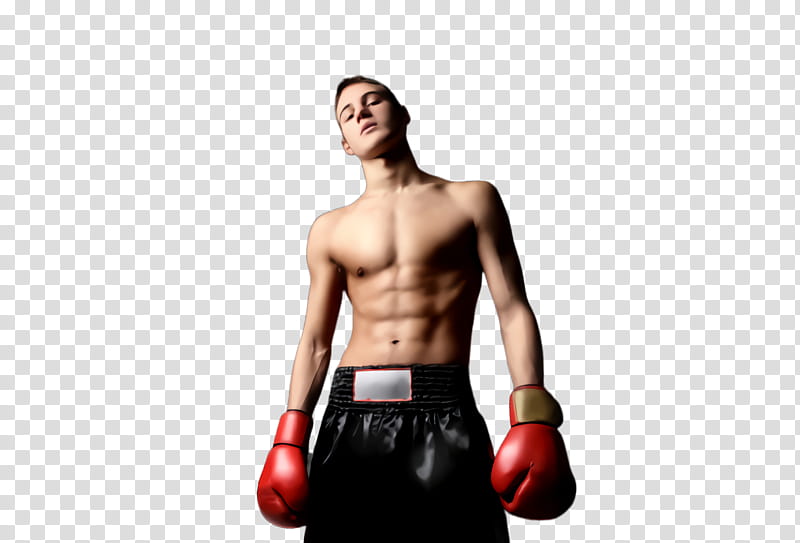 Boxing glove, Barechested, Muscle, Male, Standing, Arm, Shorts, Abdomen ...
