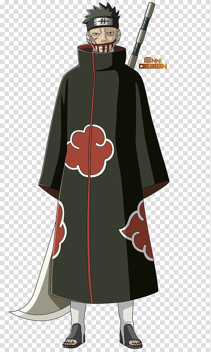 Naruto Shippuden|Juzo Biwa (Akatsuki), Naruto character wearing black and red coat illustration transparent background PNG clipart