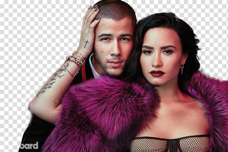 demi lovato and nick jonas  , . transparent background PNG clipart