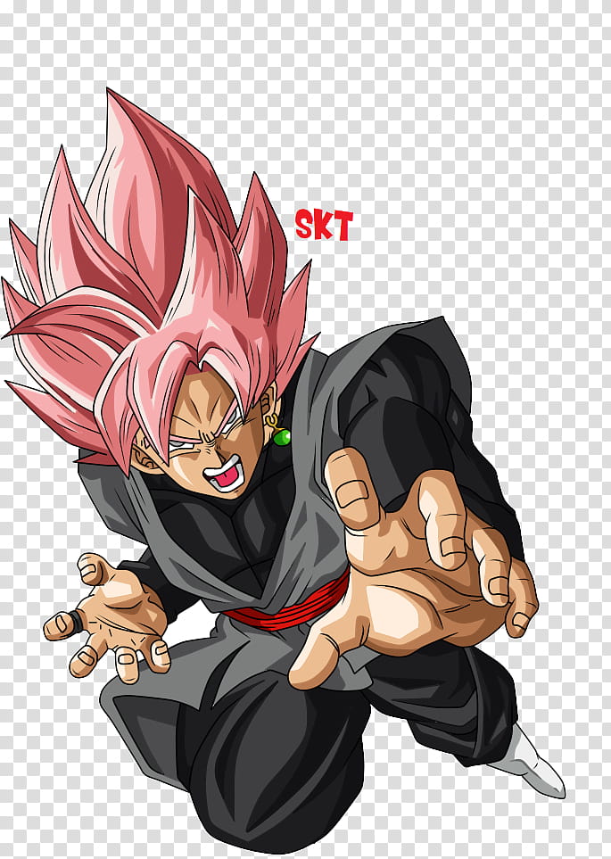 Black goku ssjr transparent background PNG clipart