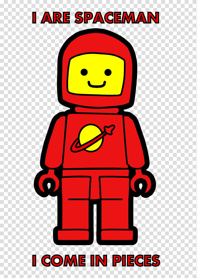 I Are Lego Spaceman transparent background PNG clipart