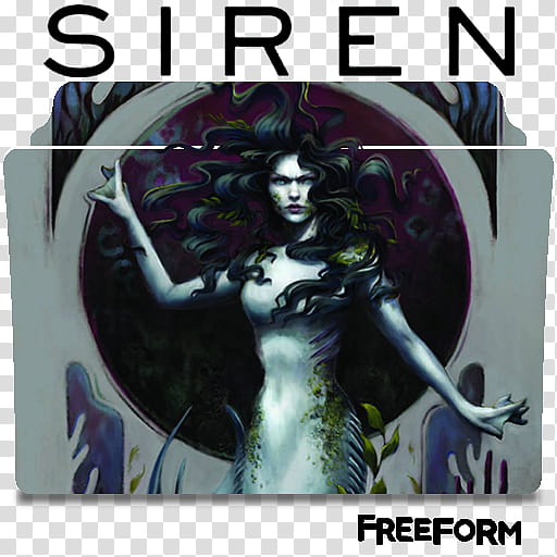 Siren series and season folder icons, Siren (, Siren-themed gray folder icon transparent background PNG clipart