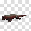 Spore creature Marine iguana , red and black lizard transparent background PNG clipart