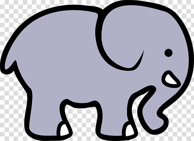Indian Elephant, Cartoon, Silhouette, Asian Elephant, Line Art, Head, Snout, Coloring Book transparent background PNG clipart