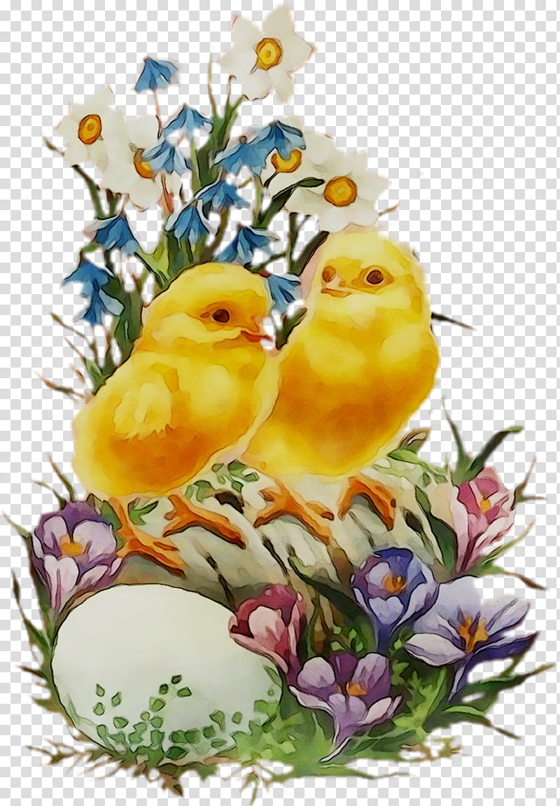 Floral Spring Flowers, Easter Bunny, Easter
, Easter Egg, Easter Chicken, Holiday, Cat, Floral Design transparent background PNG clipart