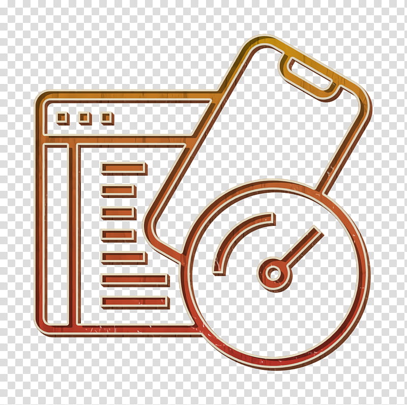 Type of Website icon Test icon Speed icon, Line transparent background PNG clipart
