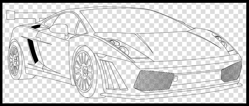 Lamborghini Gallardo Sketch , coupe illustration transparent background PNG  clipart | HiClipart