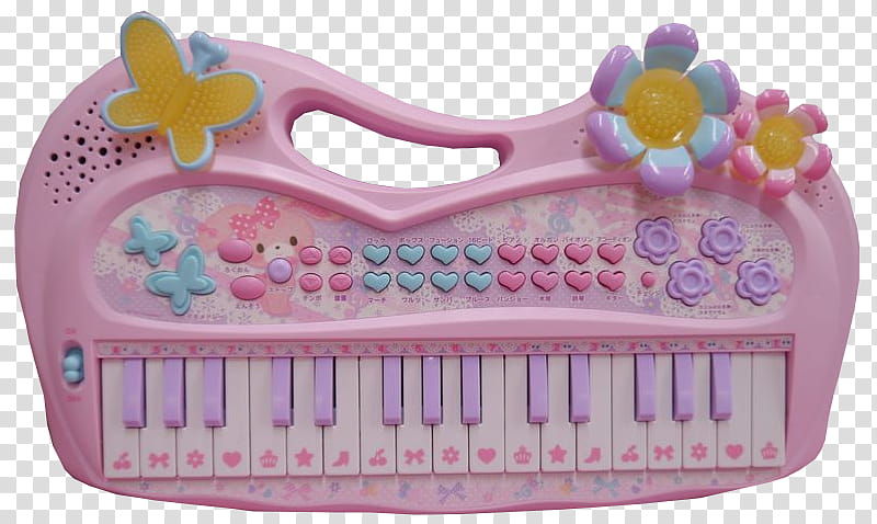 x, children's pink plastic piano toy transparent background PNG clipart