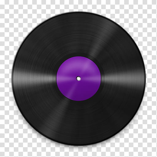 Vinyl Record Icons, Vinyl_Violet_, purple and black vinyl record transparent background PNG clipart