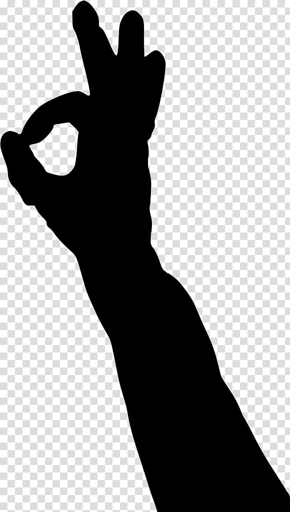 Thumb Hand, Silhouette, Line, Black M, Finger, Arm, Gesture, Sign Language transparent background PNG clipart