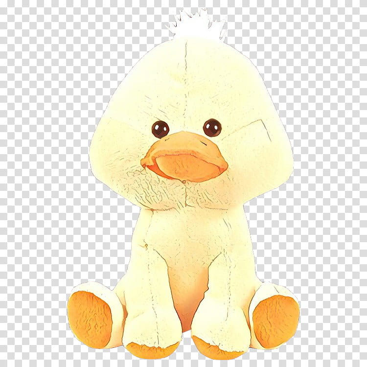 Cartoon Baby Bird, Duck, Plush, Toy, Infant, Textile, Beak, Stuffed Toy transparent background PNG clipart
