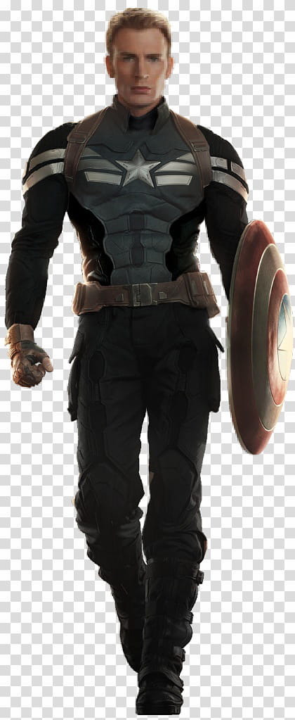 Captain America Render Black Suit transparent background PNG clipart