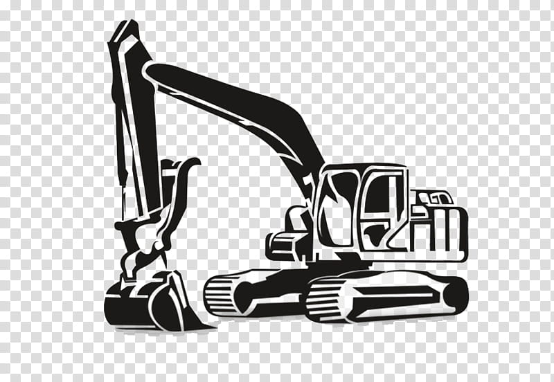 Excavator Black And White, Backhoe, Heavy Machinery, Compact Excavator, Earthworks, Breaker, Black And White
, Hardware transparent background PNG clipart