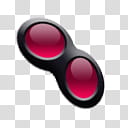CP For Object Dock, red and black icon transparent background PNG clipart