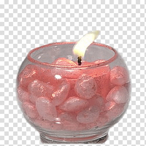 Velas Estilo Vintage, pink votive candle transparent background PNG clipart