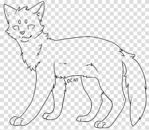 FREE Warrior Cats Linearts, cat illustration transparent background PNG clipart