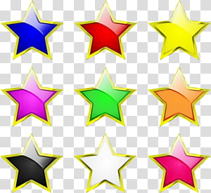 Yellow Star, Watercolor, Paint, Wet Ink, Octagram, Hexagram, Heptagram, Photography transparent background PNG clipart thumbnail