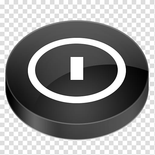 TRIX Icon Set, Shutdown, round black power button logo transparent background PNG clipart