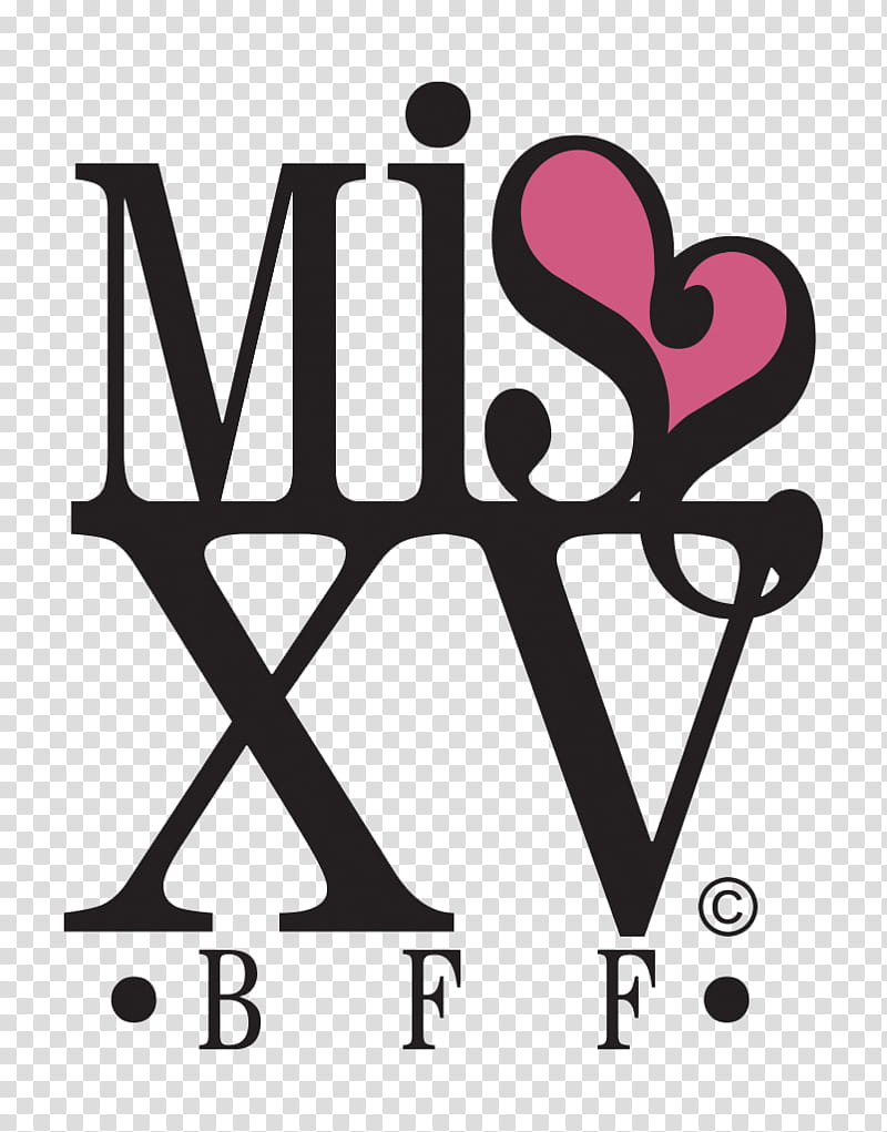 Logo Miss xv, Miss XV Bff transparent background PNG clipart