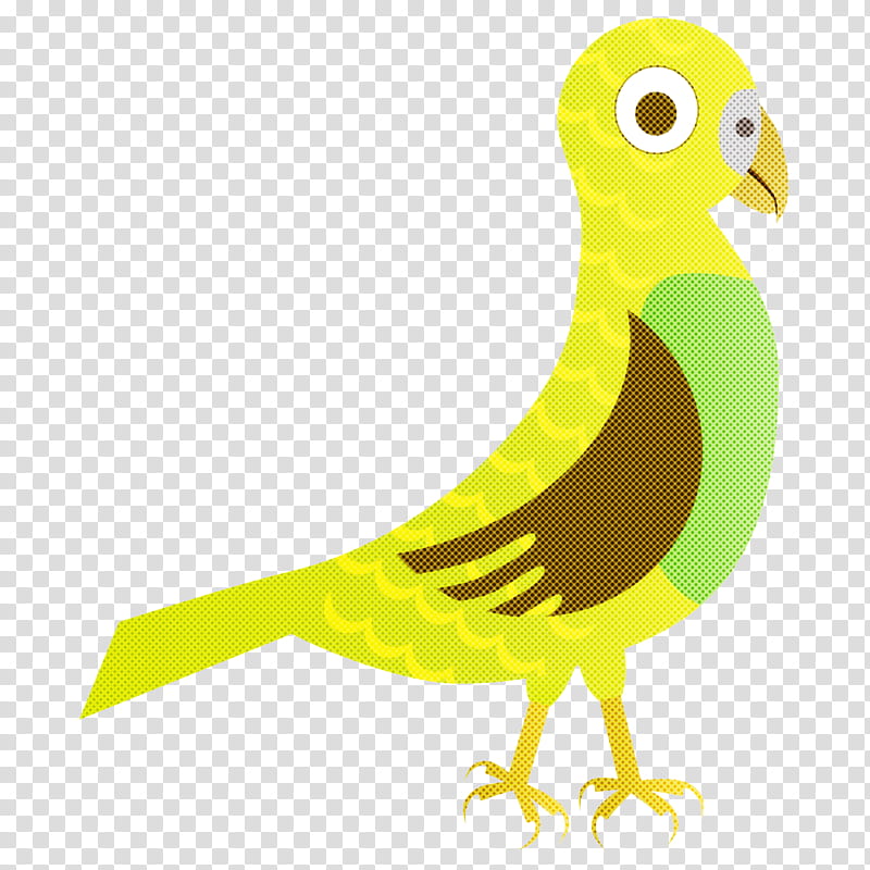 bird yellow beak green, Cartoon, Pigeons And Doves, Tail transparent background PNG clipart