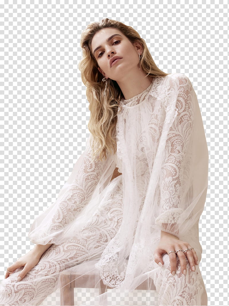  LILY JAMES,  transparent background PNG clipart