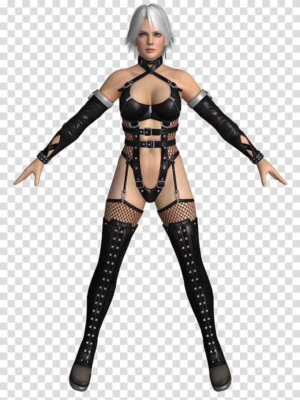 DOALR Christie Costume  XPS Model, woman wears black dress transparent background PNG clipart