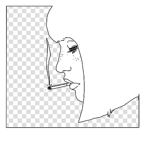 Watch, woman smoking cigarette illustration transparent background PNG clipart