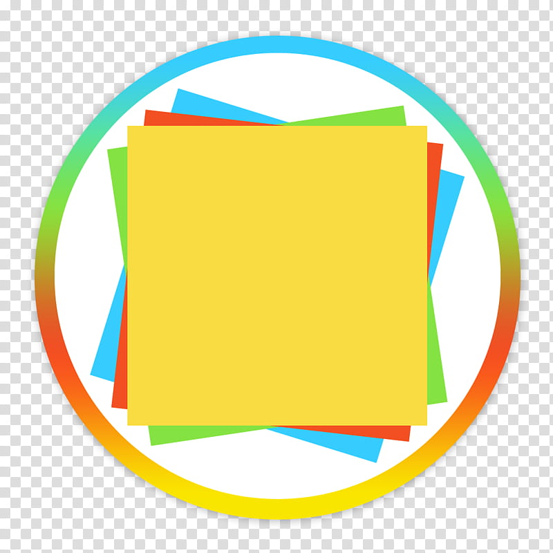 Flader  default icons for Apple app Mac os X, Stickies, sticky note art transparent background PNG clipart