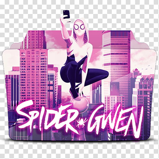 Spider Gwen Folder Icon, Spider-Gwen transparent background PNG clipart