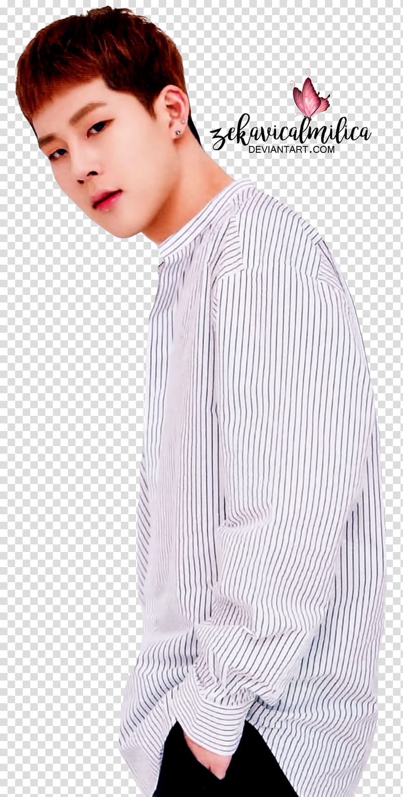 Monsta X Jooheon Fanclub book, white sweatshirt transparent background PNG clipart