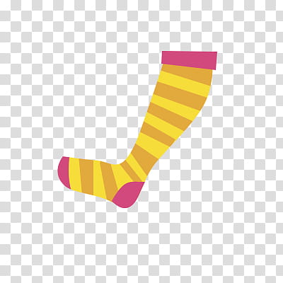 nes, yellow, orange, and pink striped sock transparent background PNG clipart