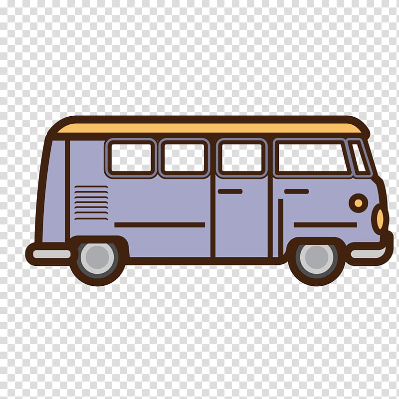 Bus, Car, Transport, Cartoon, Vehicle, Compact Car, Land Vehicle, Van transparent background PNG clipart