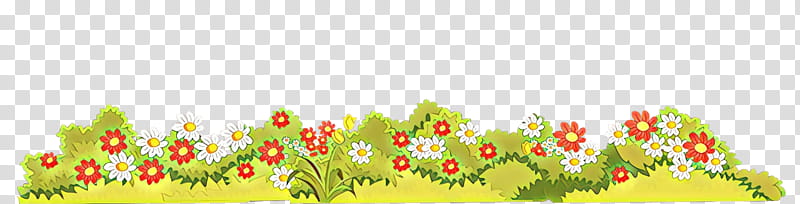 meadow wildflower grass plant flower, Cartoon transparent background PNG clipart