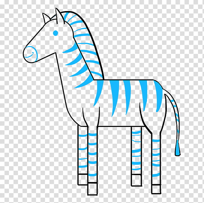 Zebra, Drawing, Horse, Tutorial, Mountain Zebra, Pencil, Mane, Cartoon transparent background PNG clipart