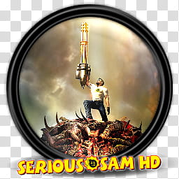 Games , Serious Sam HD poster transparent background PNG clipart