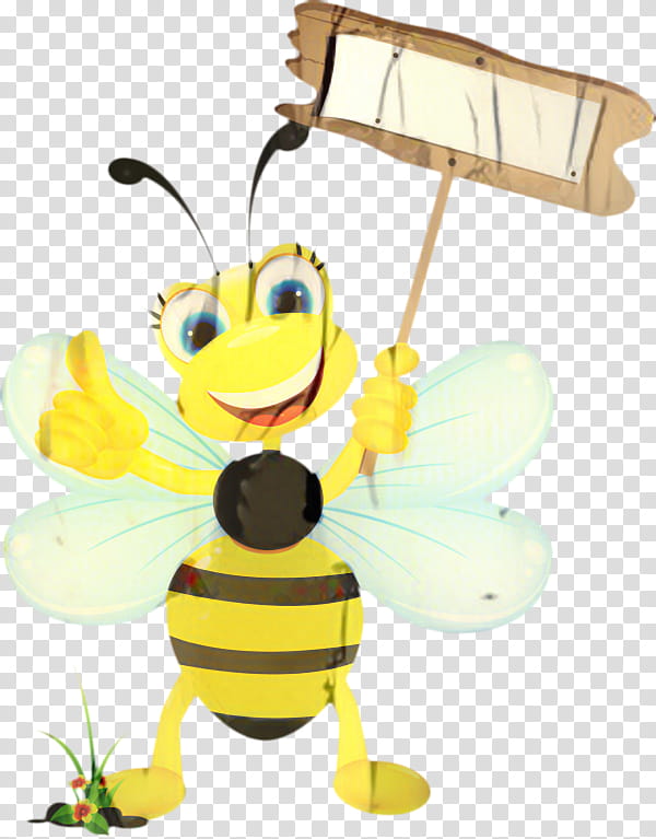 Bee, Honey Bee, Cartoon, Drawing, Animation, Queen Bee, Bumblebee, Honeybee transparent background PNG clipart